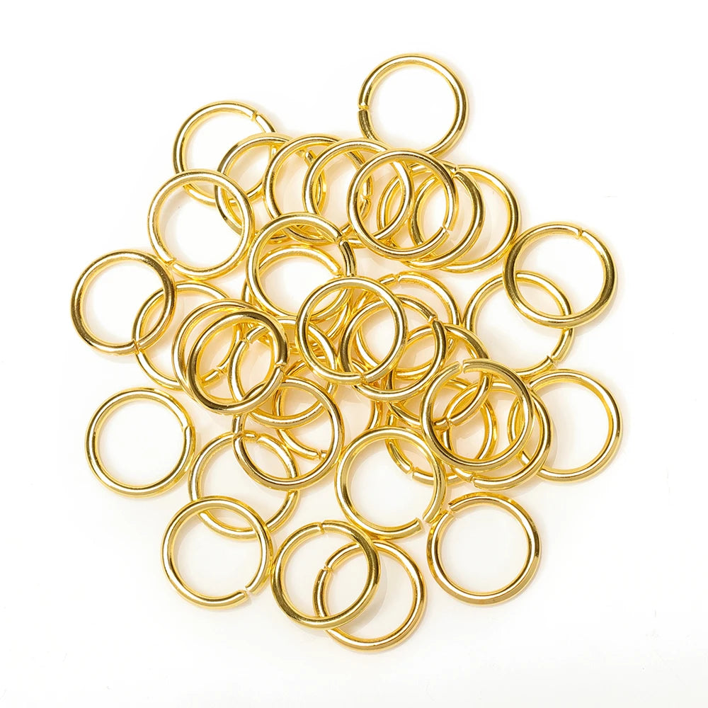 200-Piece Open Jump Rings Connectors Set – Metal Split Rings for DIY Necklaces, Bracelets, Earrings, Pendants & Jewelry Making Crafts