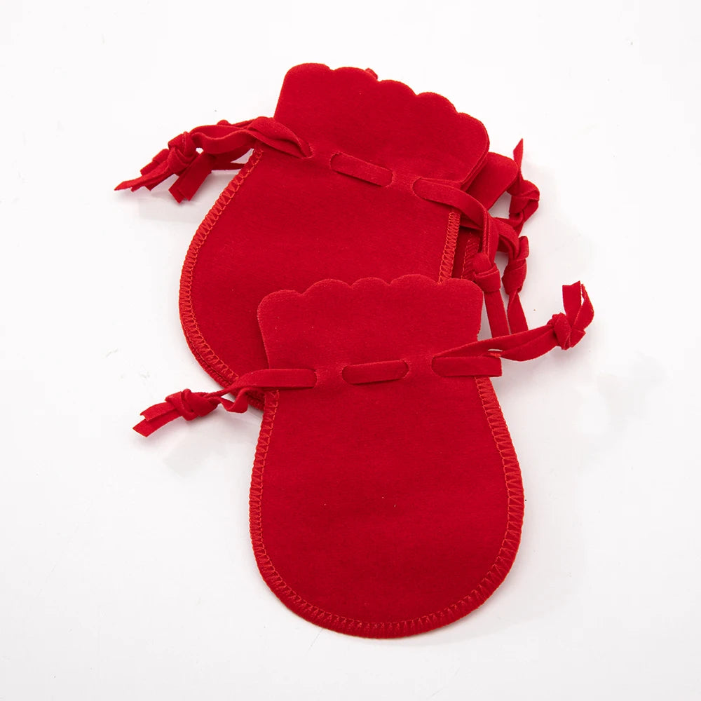10PCS Velvet Drawstring Jewelry Pouches for Rings, Earrings, Gifts, Candy & Retail Packaging
