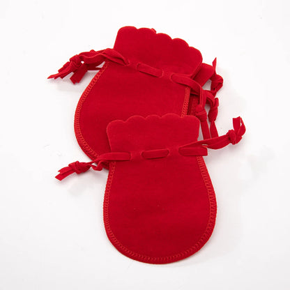 10PCS Velvet Drawstring Jewelry Pouches for Rings, Earrings, Gifts, Candy & Retail Packaging