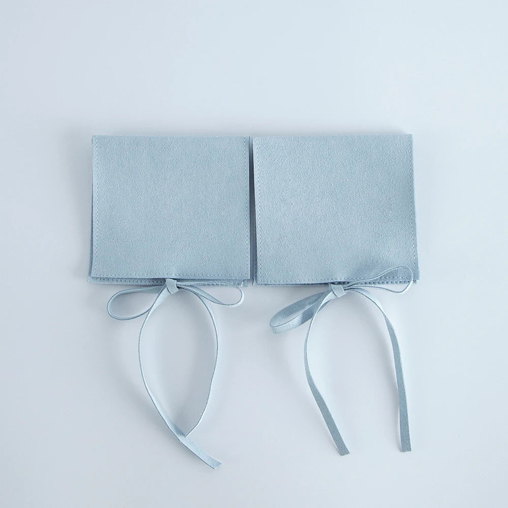 5PCS Microfiber Velvet Jewelry Gift Bags – Soft Pouches for Earrings, Necklaces, Wedding Favors, Christmas, Candy & Gift Packaging