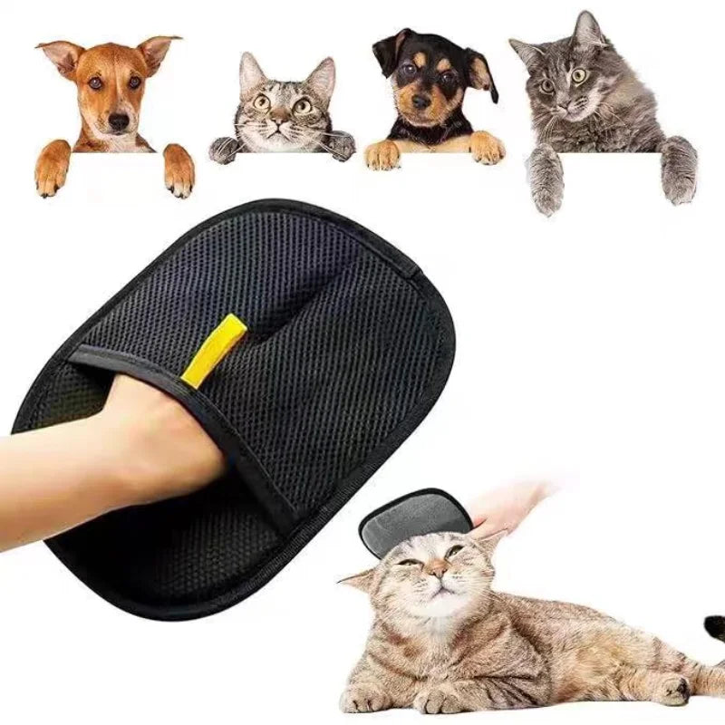 Guante Quitapelos para Mascotas – Manopla Reutilizable de Doble Cara para Recoger Pelo y Limpiar Pelo de Perros y Gatos