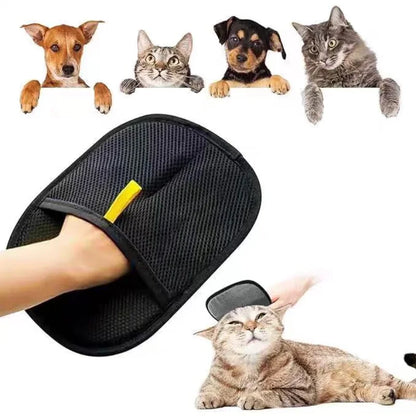 Guante Quitapelos para Mascotas – Manopla Reutilizable de Doble Cara para Recoger Pelo y Limpiar Pelo de Perros y Gatos