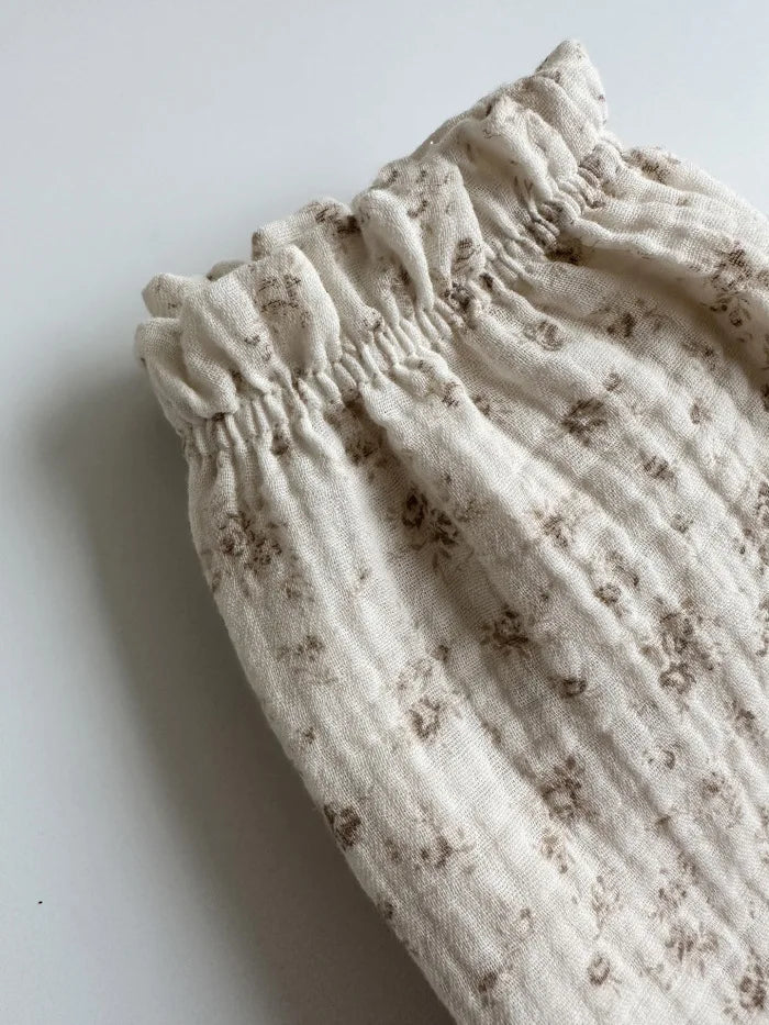 Pantalones de Bebé de Algodón Orgánico – Pantalones Suaves de Muselina Estampados para Recién Nacidos y Niños Pequeños, Parte de Abajo Informal y Adorable para Usar en Primavera, Verano, Otoño e Invierno