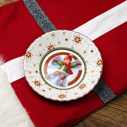 VB Cutlery Christmas Series Dining Collection – Decorative Plates, Deep Soup Bowls, Sugar Pots & Storage Containers