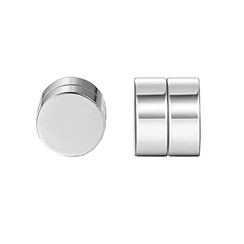 Pendientes de clip magnéticos de cristal – Pendientes de circonita sin perforación para hombres y mujeres | Joyería de moda punk