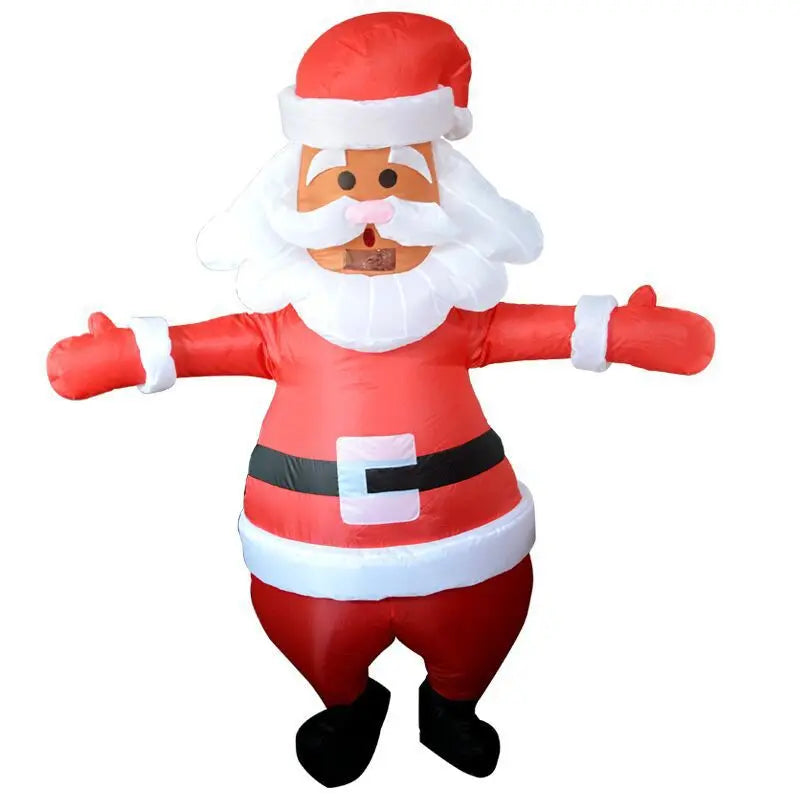 Funny Inflatable Christmas Costumes for Adults and Kids, Santa Claus Reindeer Snowman Christmas Tree Penguin Outfit for Halloween, Xmas, Carnival and Holiday Parties