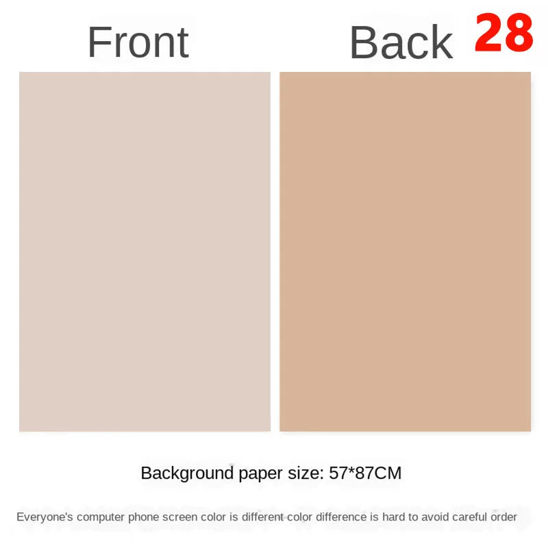 Tablero de fondo fotográfico de doble cara 57 × 87 cm – Fondo de color liso para fotografía de producto y recién nacido