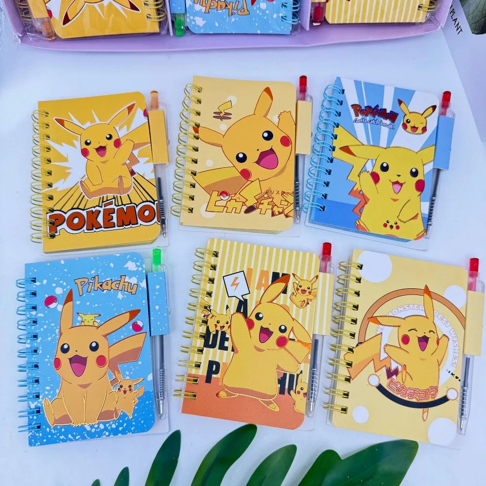 Pokémon Pikachu Notebook – Cute Cartoon Coil Diary School & Office Supplies (Portable Journal)