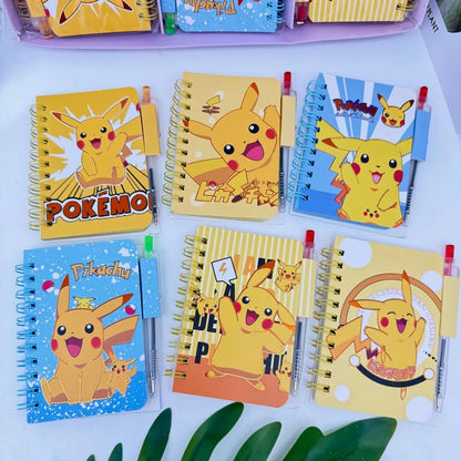 Pokémon Pikachu Notebook – Cute Cartoon Coil Diary School & Office Supplies (Portable Journal)