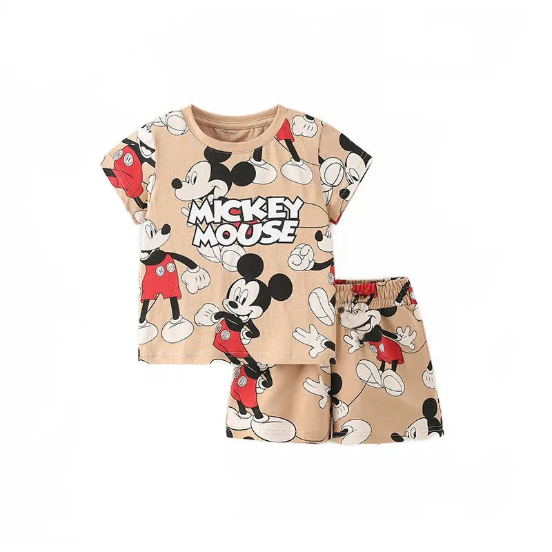 Ensemble d'été Donald Duck pour enfants – Survêtement 2 pièces pour garçons avec t-shirt et short, tenue décontractée pour bébés de 1 à 4 ans, vêtements de jeu confortables pour l'été
