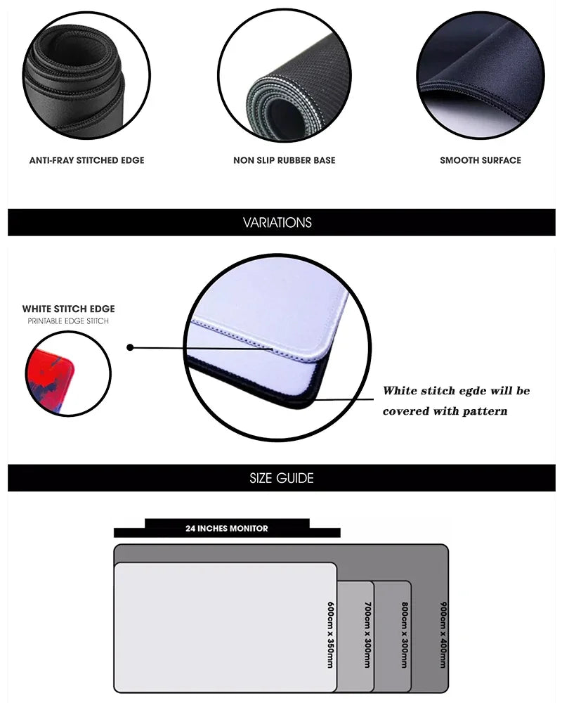 XXL Pokémon Gengar Purple Gaming Mouse Pad – Extended Kawaii Desk Mat (900×400 Keyboard & Mouse Rug for PC & Laptop Setup)