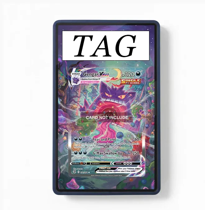 Acrylic Extended Artwork Ptcg Collection Evaluation Level Diy Card Display Case for Gengar Vmax Card Display Case Ornament Gifts