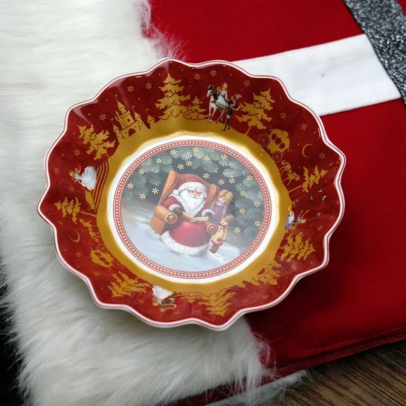 VB Cutlery Christmas Series Dining Collection – Decorative Plates, Deep Soup Bowls, Sugar Pots & Storage Containers