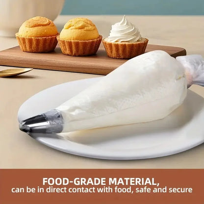 Disposable Piping Bags – Cake Decorating Pastry Bags, Cream Icing Frosting Tools, Cookie & Cupcake Baking Accessories, Kitchen Decorating Supplies 20-200pcs
