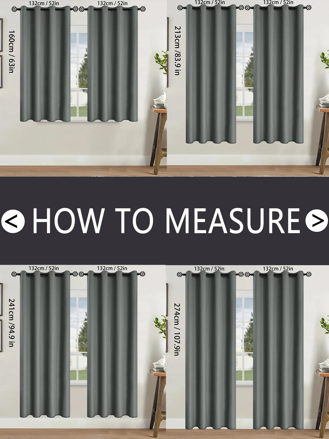 100% Blackout Grommet Curtain Panel – Total Privacy Window Drapes for Bedroom & Living Room