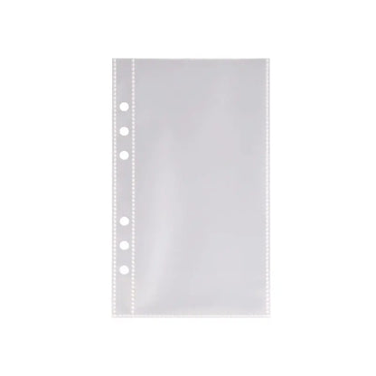A6 Transparent File Holder Notebook – 6 Hole PVC Loose Leaf Binder Document Storage Pouch