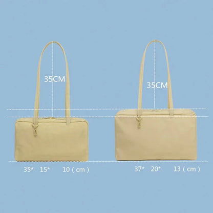 Bolso de hombro tipo tote de nailon de gran capacidad para mujer – Bolso de mano de diseñador de lujo, ligero y versátil para el trabajo, viajes, compras y uso diario a la moda