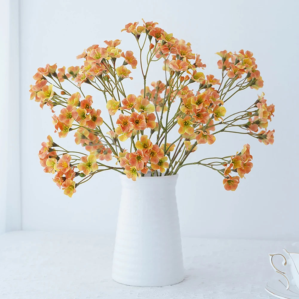 3 Forks Artificial Cornflower Bouquet – Silk Faux Flowers for Home Décor, Wedding Arrangements, Party Decoration & DIY Floral Projects