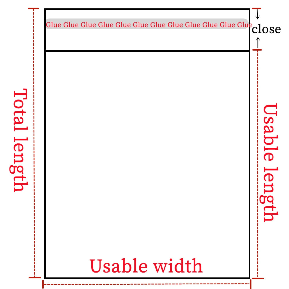 OPP Self-Sealing Transparent Bags – Clear Cellophane Packaging Pouches with Adhesive Closure for Jewelry, Candy, Cookies & Gift Packaging