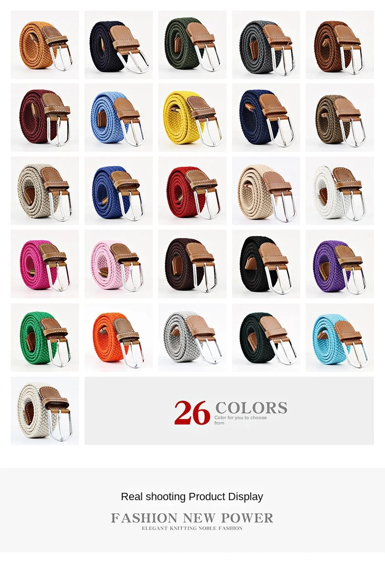 Unisex Canvas Belt Adjustable Nylon Waist Belt for Jeans, Casual & Outdoor Wear (107/120cm)