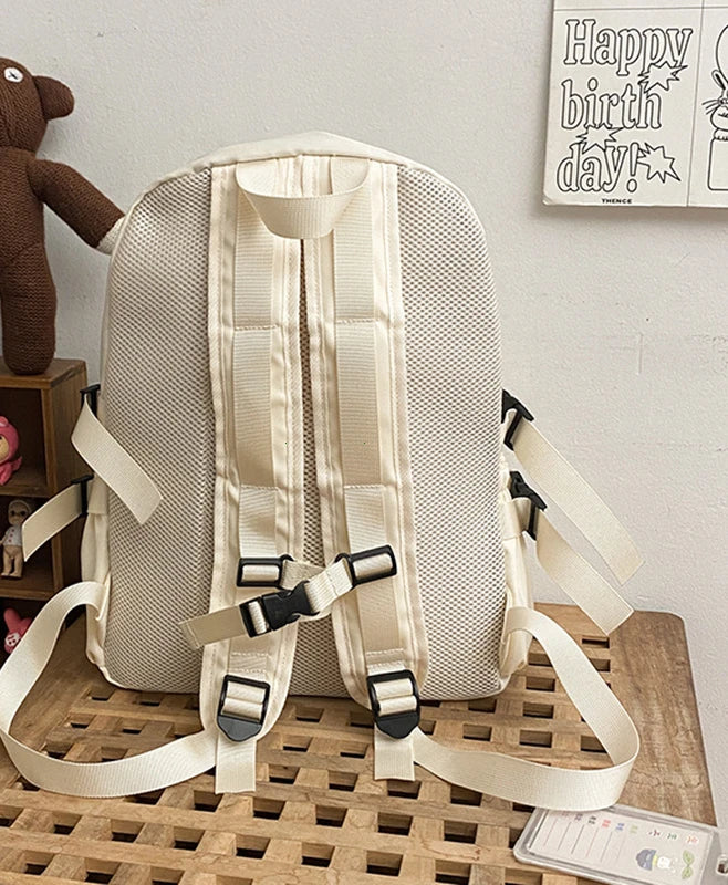 Mochila Ita Kawaii Estilo Collage – Mochila Escolar Transparente con Bolsillo en Forma de Corazón para Adolescentes, Mochila de Moda Japonesa JK, Mochila para Laptop para Mujeres, Bolso de Hombro para Estudiantes Estilo Harajuku 2024