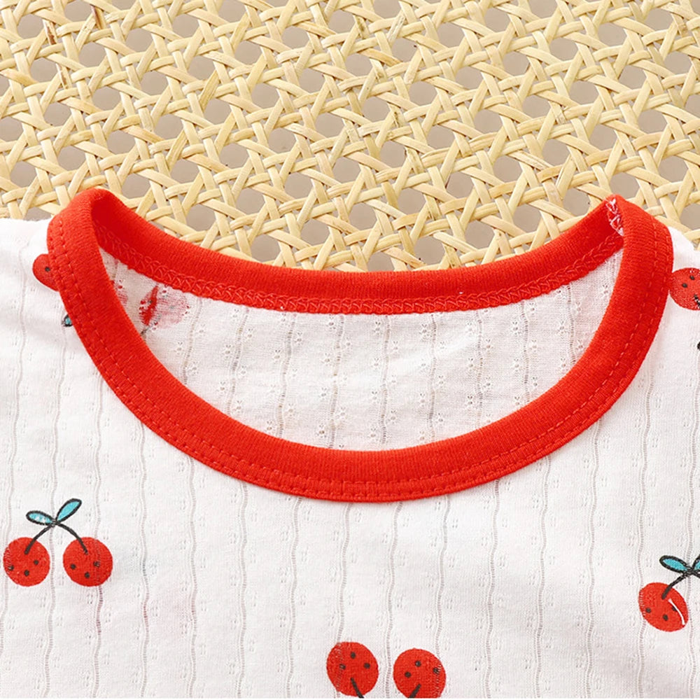 Conjunto de Pijama de Algodón para Bebé – Traje de Noche de Manga Larga para Niños Pequeños con Diseño de Dibujos Animados | Ropa Suave de Estar por Casa para Niños y Niñas