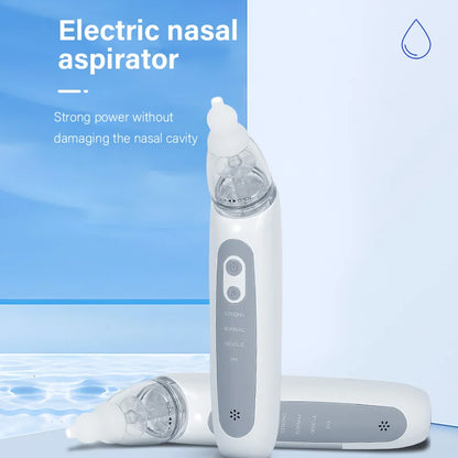Aspirador nasal eléctrico recargable para bebés – Limpiador nasal portátil para recién nacidos y bebés con succión suave