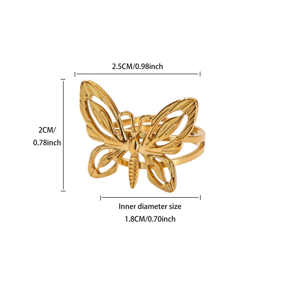Gold Stainless Steel Starfish & Shell Ring – Adjustable Waterproof Beach-Inspired Ring for Women
