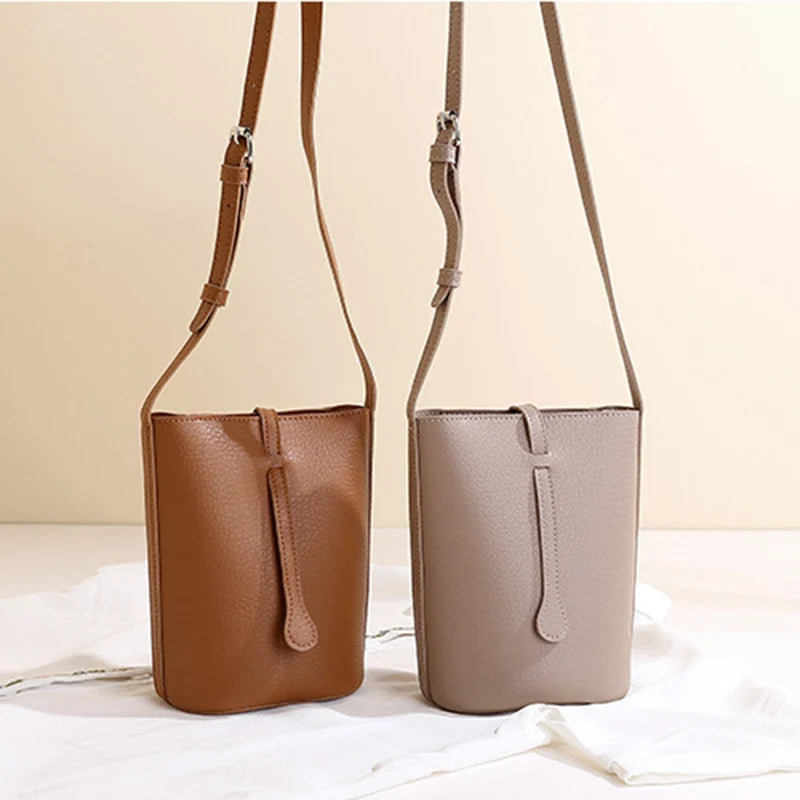 Bolso de cuero sintético suave para mujer, bandolera de gran capacidad con bolsillo para el móvil