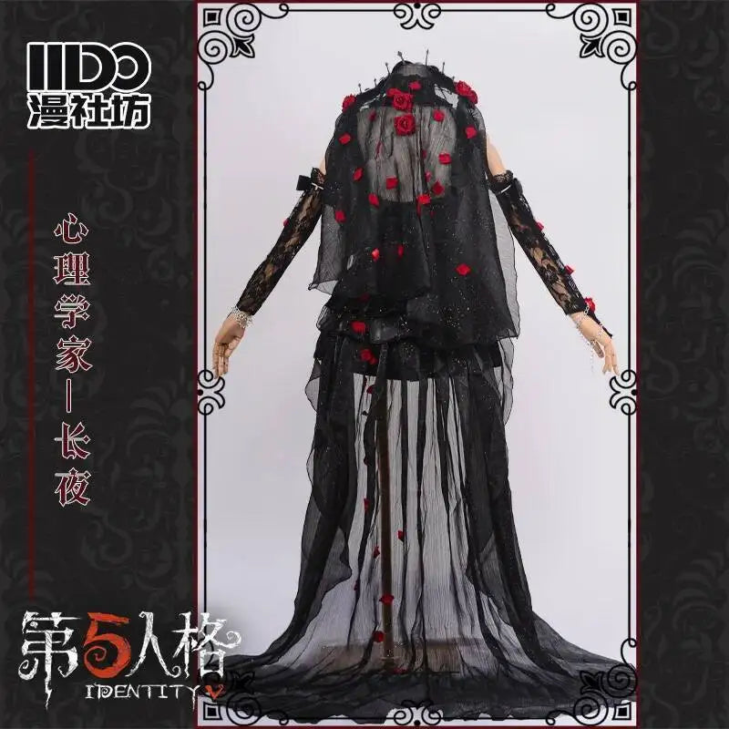 Identity V Psychologist Emily (Everlasting Night Patient) Cosplay Costume – Halloween Party Outfit Series Game Dress Suit for Roleplay & Convention Events
