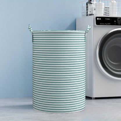 Foldable Laundry Basket Collapsible Striped Clothes Hamper Storage Organizer for Bathroom, Bedroom & Toys