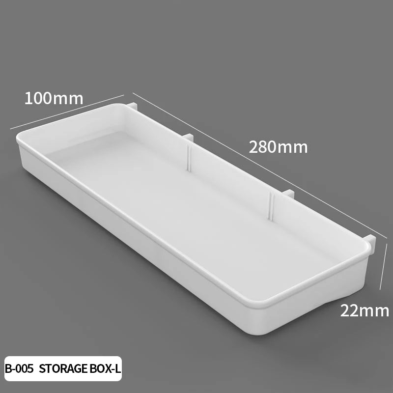 Kit de organización modular de pared con tablero perforado (Pegboard) para bricolaje – Paneles de almacenamiento colgantes sin taladro para cuartos de manualidades, oficina y organización del hogar