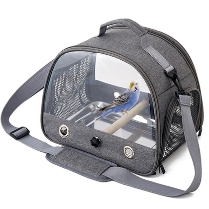 Portable Foldable Bird Carrier Bag – Oxford Cloth Travel Cage for Parrots, Pigeons & Small Birds, Lightweight Outdoor Pet Bag