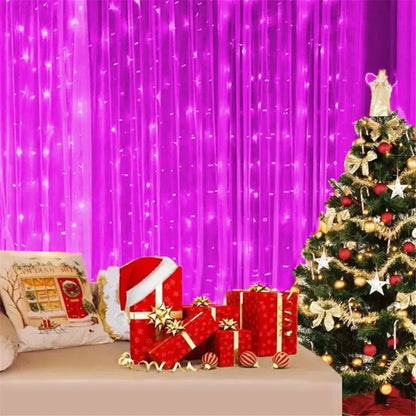 Luces USB LED de Cortina – 8 Modos de Iluminación con Control Remoto para Decoración de Dormitorio, Boda, Festividades y Hogar (3M/6M)