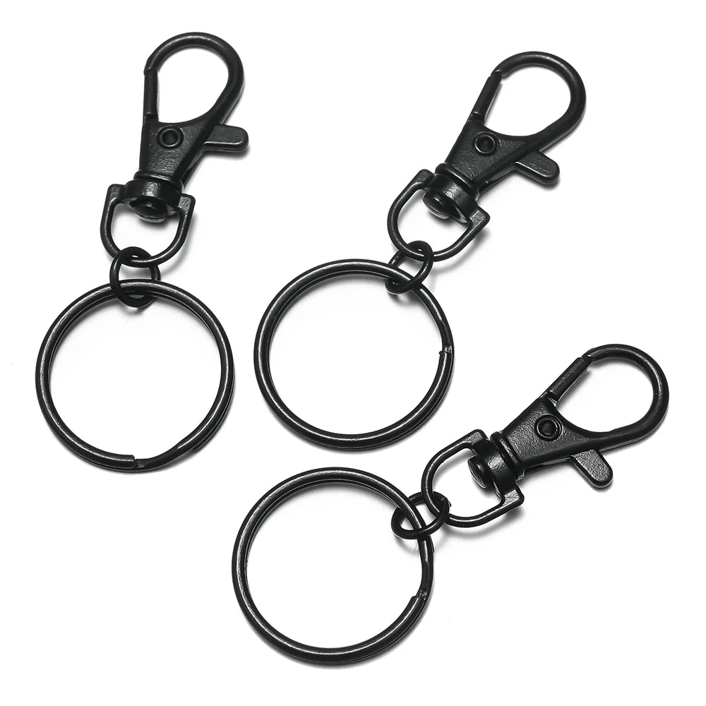 5–10 Piece Multicolor Keyring Lobster Clasp Hooks with Adjustable Buckles – DIY Keychain, Bag Charm, Doll & Jewelry Making Accessories