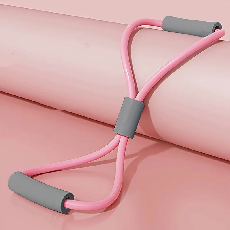 8-Shaped Yoga Resistance Bands – Elastic Exercise Puller & Chest Expander for Bodybuilding, Home Gym Fitness & Full Body Training