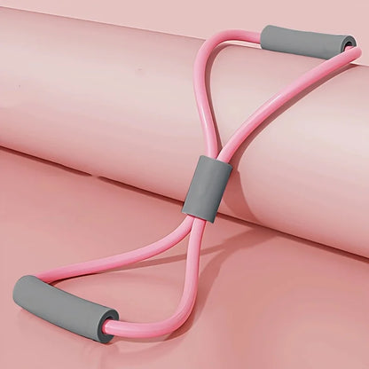 8-Shaped Yoga Resistance Bands – Elastic Exercise Puller & Chest Expander for Bodybuilding, Home Gym Fitness & Full Body Training
