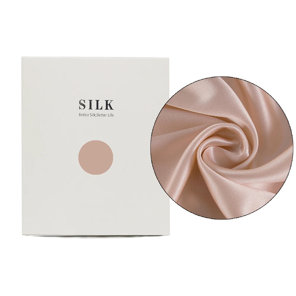 Taie d'Oreiller 100% Soie de Mûrier Pure – Housse de Coussin Double Face Rafraîchissante avec Fermeture Éclair Invisible, Douce et Respirante