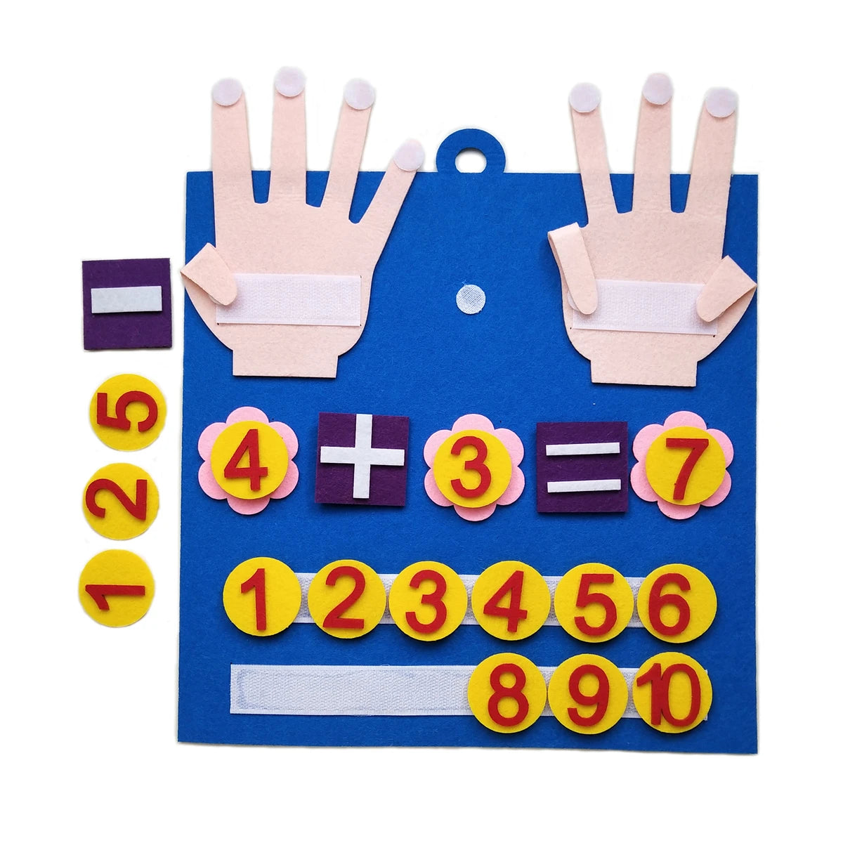 Jouet Montessori de nombres en feutre – Jeu d'apprentissage du comptage pour tout-petits, activité sensorielle d'éveil, jouet de développement de l'intelligence pour l'apprentissage préscolaire