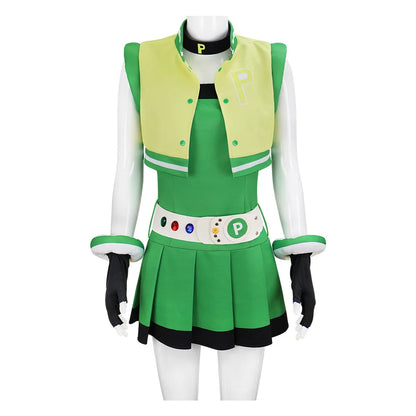 Powerpuff Girls Cosplay Costume – Full Set Blossom / Buttercup / Bubbles Halloween Dress with Belt