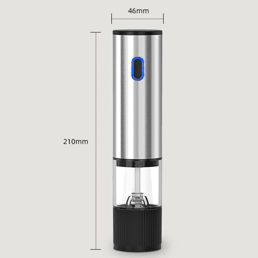 Electric Salt and Pepper Grinder – Automatic Rechargeable Pepper Mill with Adjustable Coarseness for Kitchen & Cooking