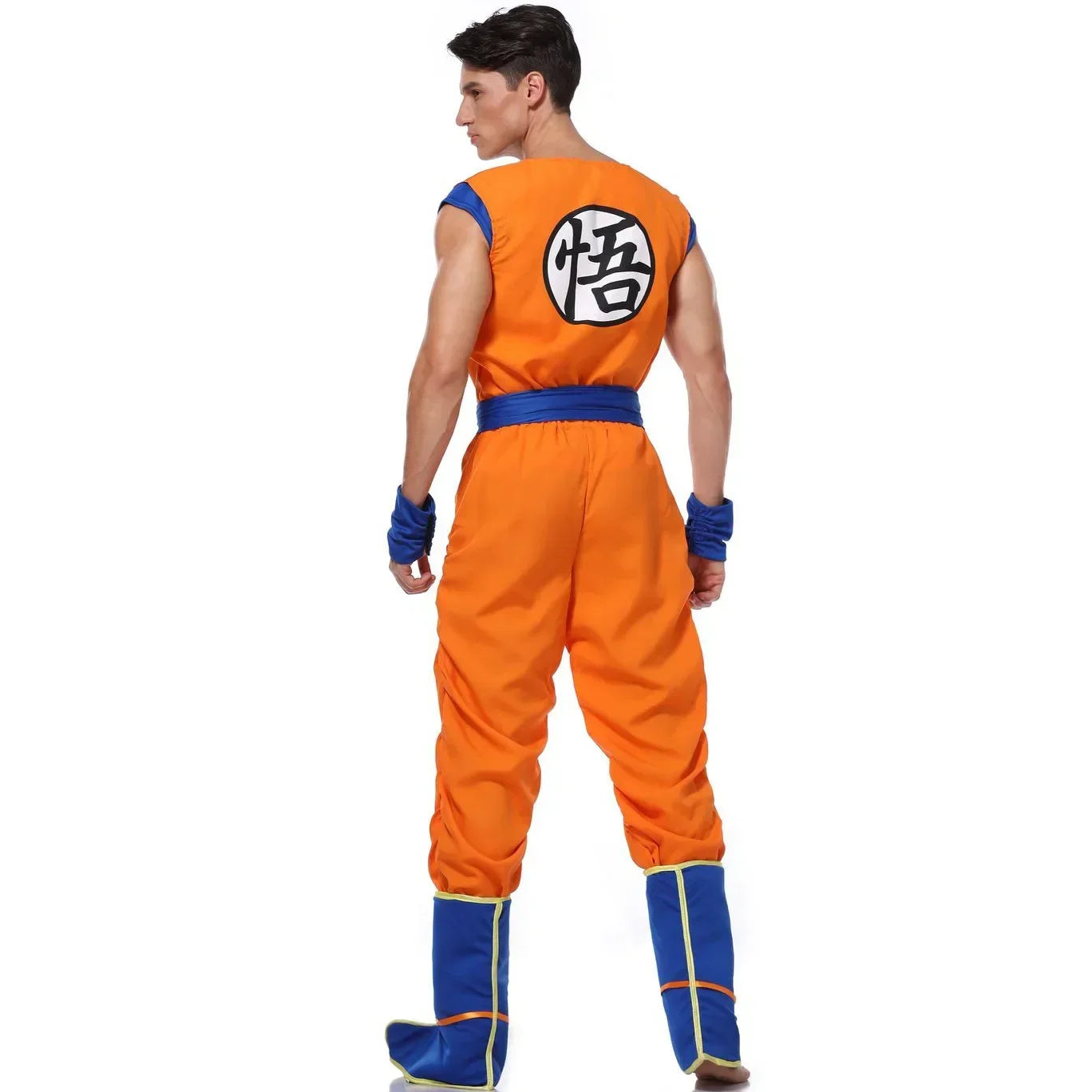 Orange Superhero Cosplay Costume for Adults – Anime Halloween Roleplay Masquerade Outfit