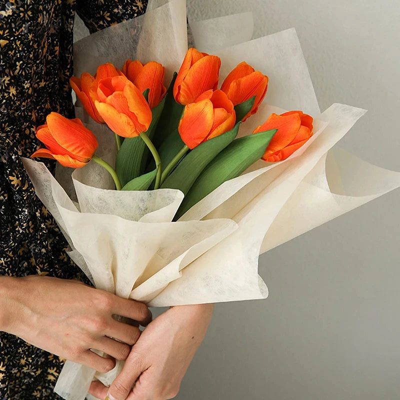 40PCS Non-Woven Flower Wrapping Paper for Bouquets, Floral Arrangements, Gifts & Florist Supplies