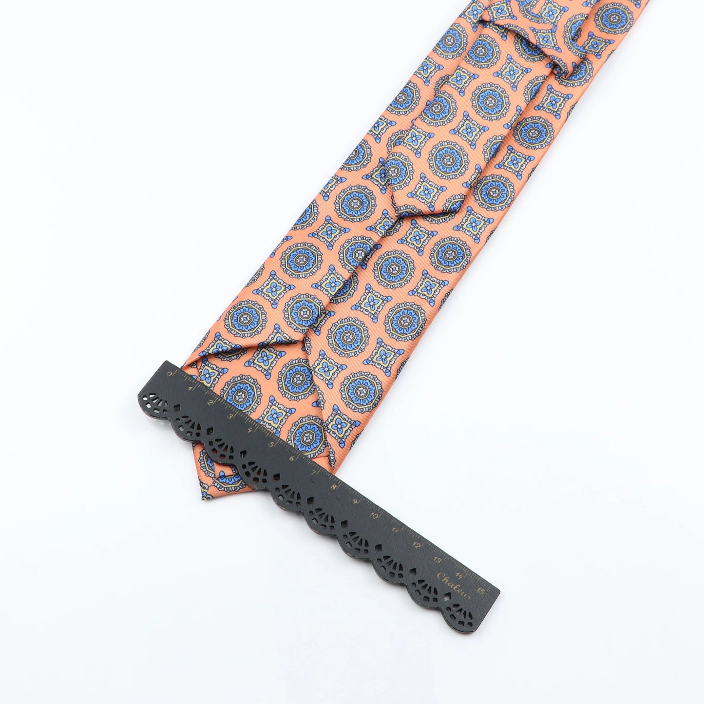 Men's 7.5cm Soft Silk Necktie – Floral & Dot Pattern Tie for Weddings, Business, Parties & Formal Wear