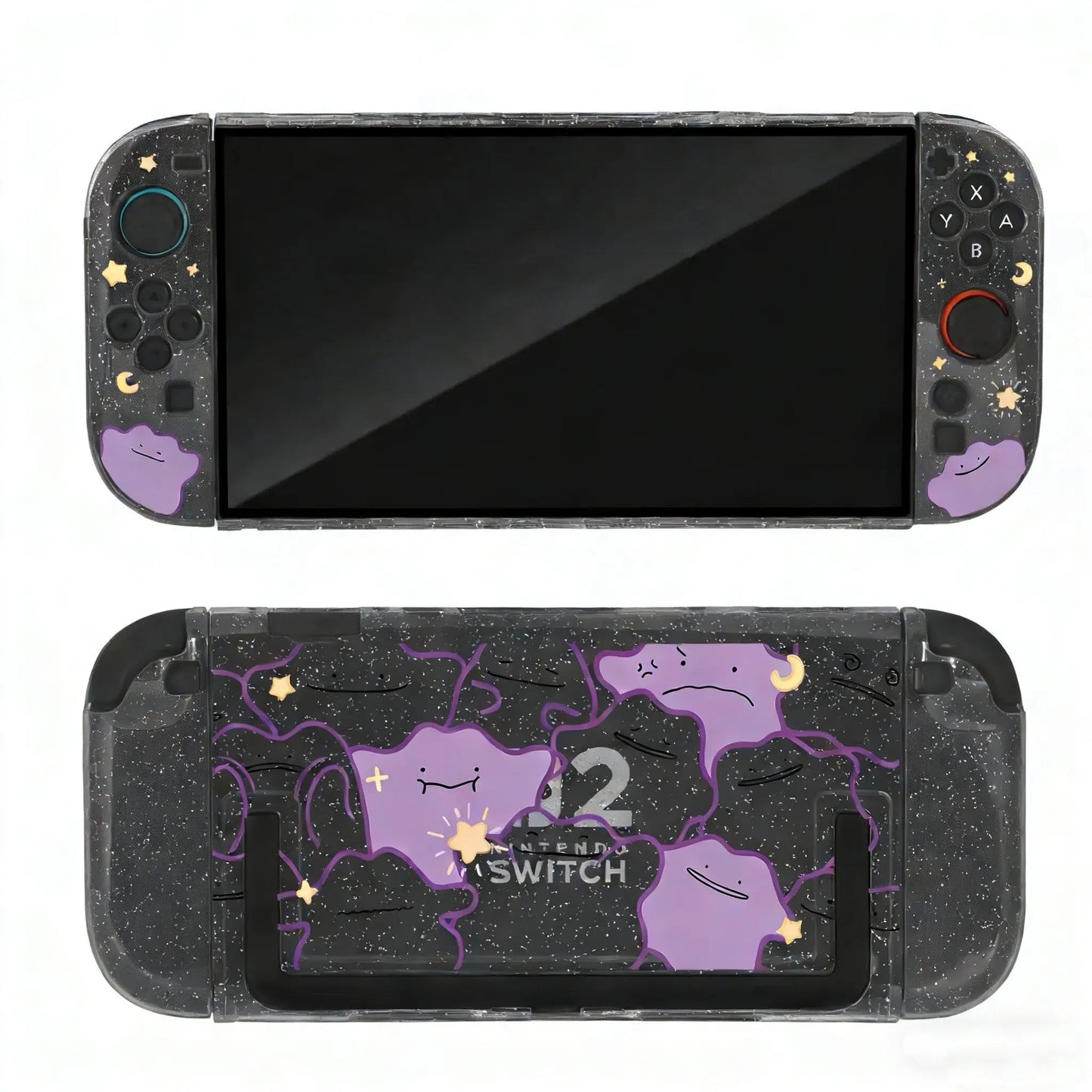 Pokémon Nintendo Switch 2 Protective Case – Split Ditto & Pikachu Anti-Scratch Cover for NS2 Console & Gaming Accessories