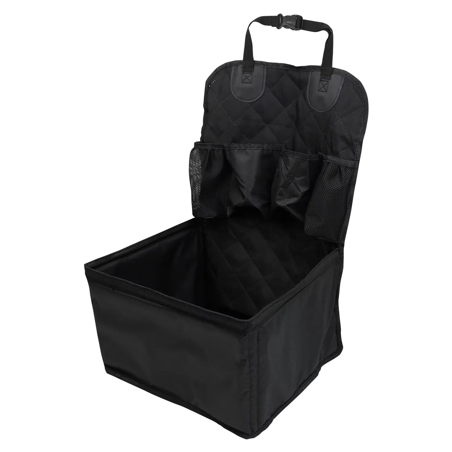 Asiento Elevador para Perros con Bolsillos de Almacenamiento, Funda de Asiento Antideslizante para Coche, Arnés de Seguridad para Perros Pequeños y Medianos