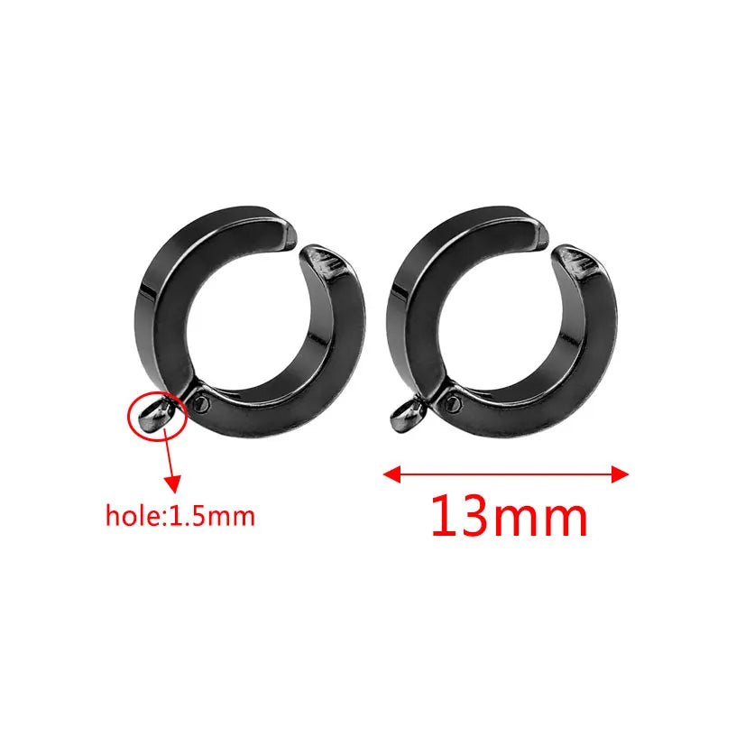 10-Piece Gold Stainless Steel Hoop Earring Hooks with Round Posts – DIY Earring Making Supplies & Jewelry Findings for Women