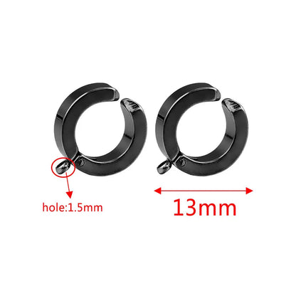 10-Piece Gold Stainless Steel Hoop Earring Hooks with Round Posts – DIY Earring Making Supplies & Jewelry Findings for Women
