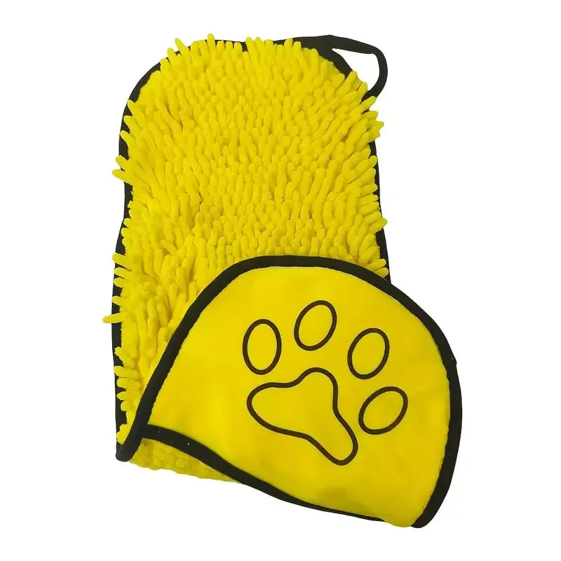 Quick-Dry Pet Bath Towel – Soft Super-Absorbent Dog Bath Robe & Cat Towel, Convenient Washcloth for Pet Cleaning, Bathing & Grooming