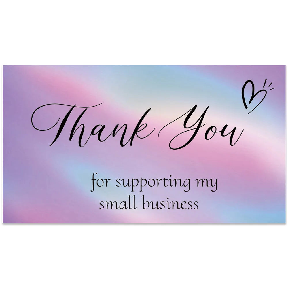 10–50PCS Thank You for Your Order Cards – Small Business Customer Appreciation Greeting Cards for Shopping & Purchase Orders